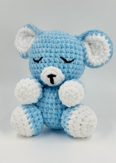 Myosotis Amigurumi ours fait main en fil Toucan fine - Sylïa Créations