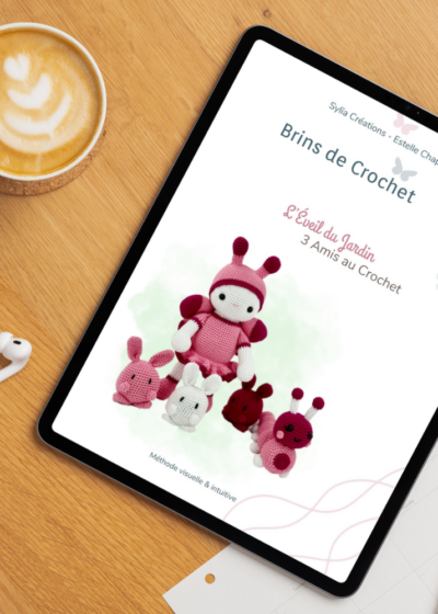 Première de couverture du livre numérique Brins de Crochet L'éveil du jardin par Sylïa Créations